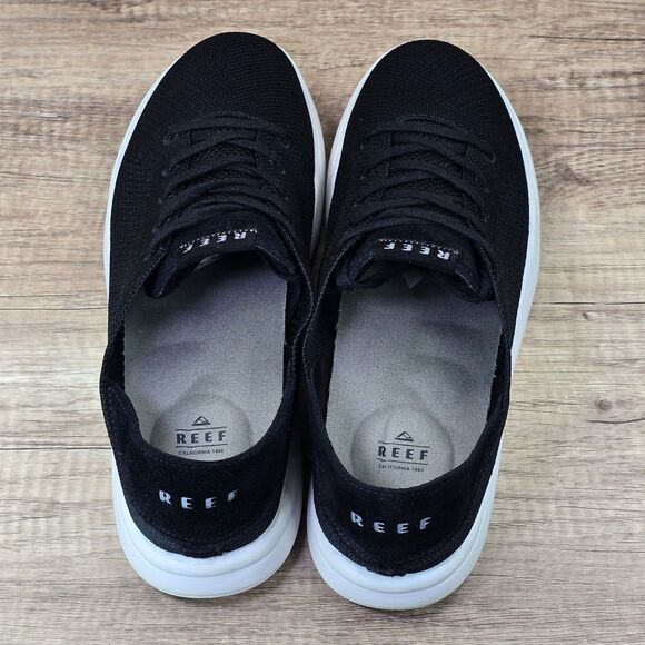 REEF SwellSole Neptune Men\'s Size 12 Black White Lace Up Knit Comfort Shoes main image 6